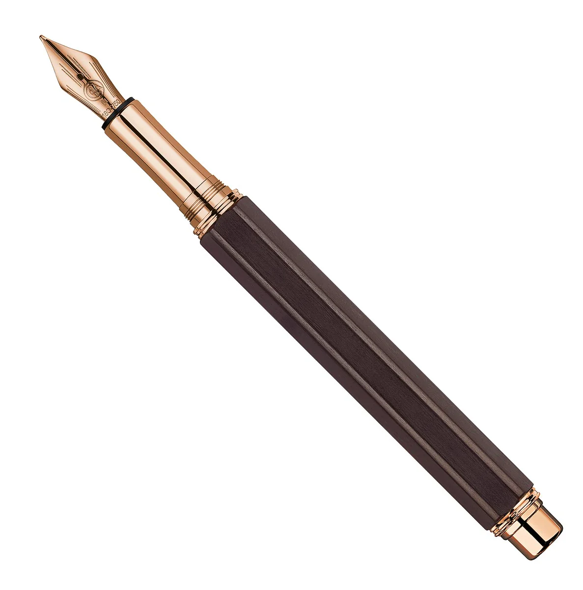 Caran d'Ache Varius Ebony wood and rose gold fountain pen - Image 2