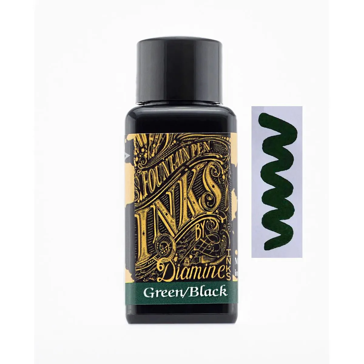 Diamine Green Black ink 30ml