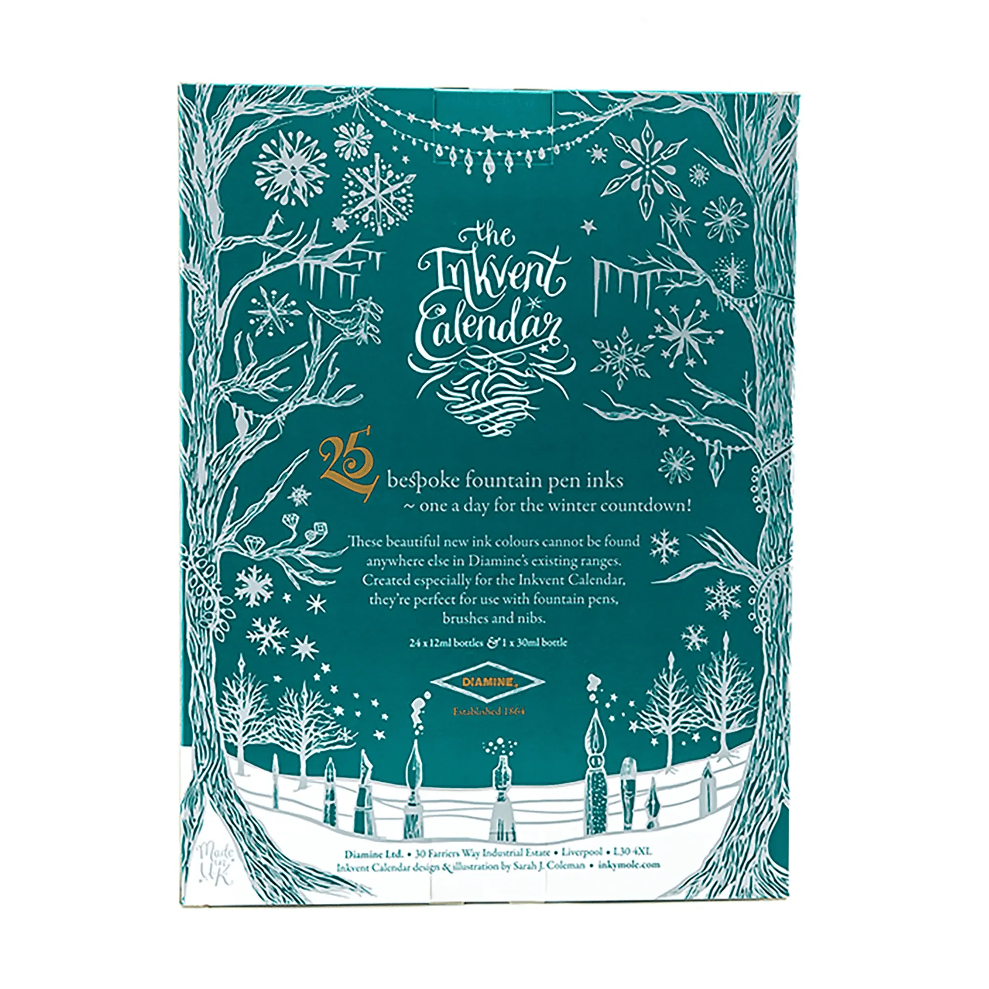 Diamine Inkvent calendar 2025 Teal Edition - Image 3