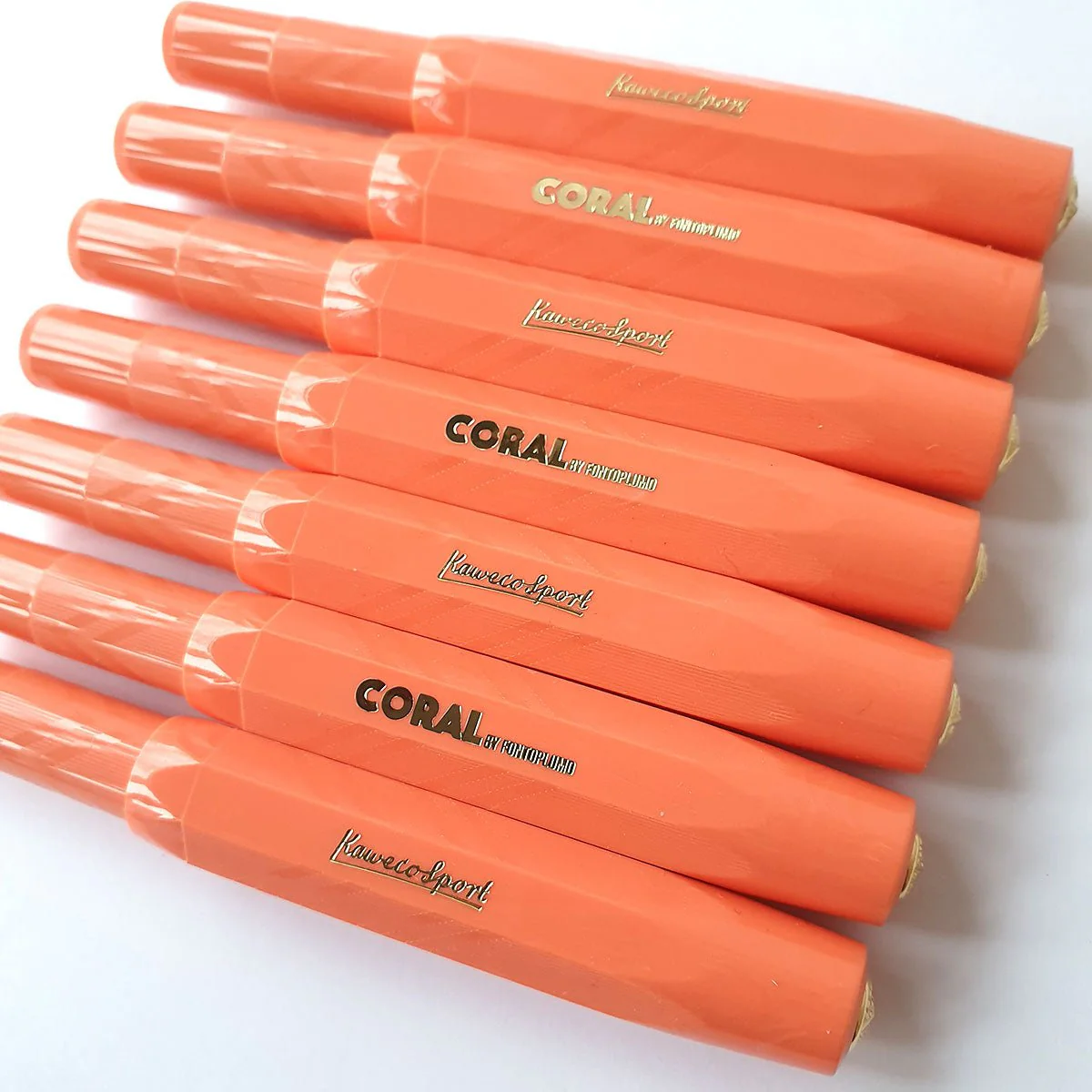 Kaweco Sport Coral Guilloche Gold fountain pen - Fontoplumo Exclusive - Image 6