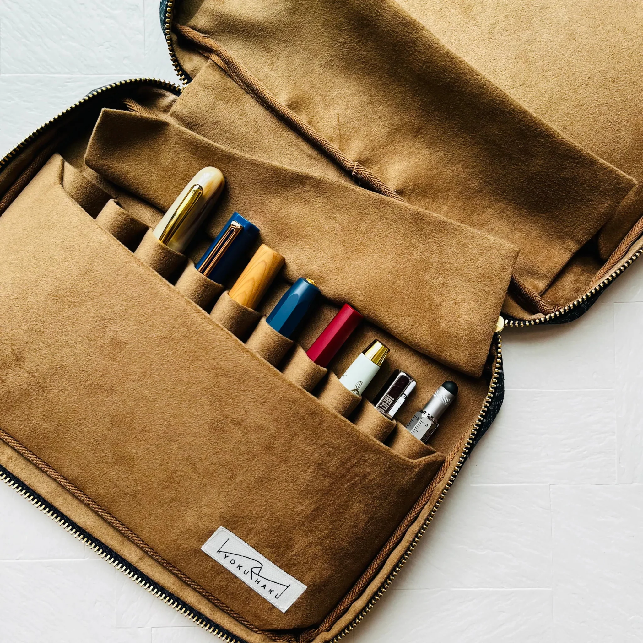 Kyokuhaku Pen Pouch for 20 pens sky blue - Image 2