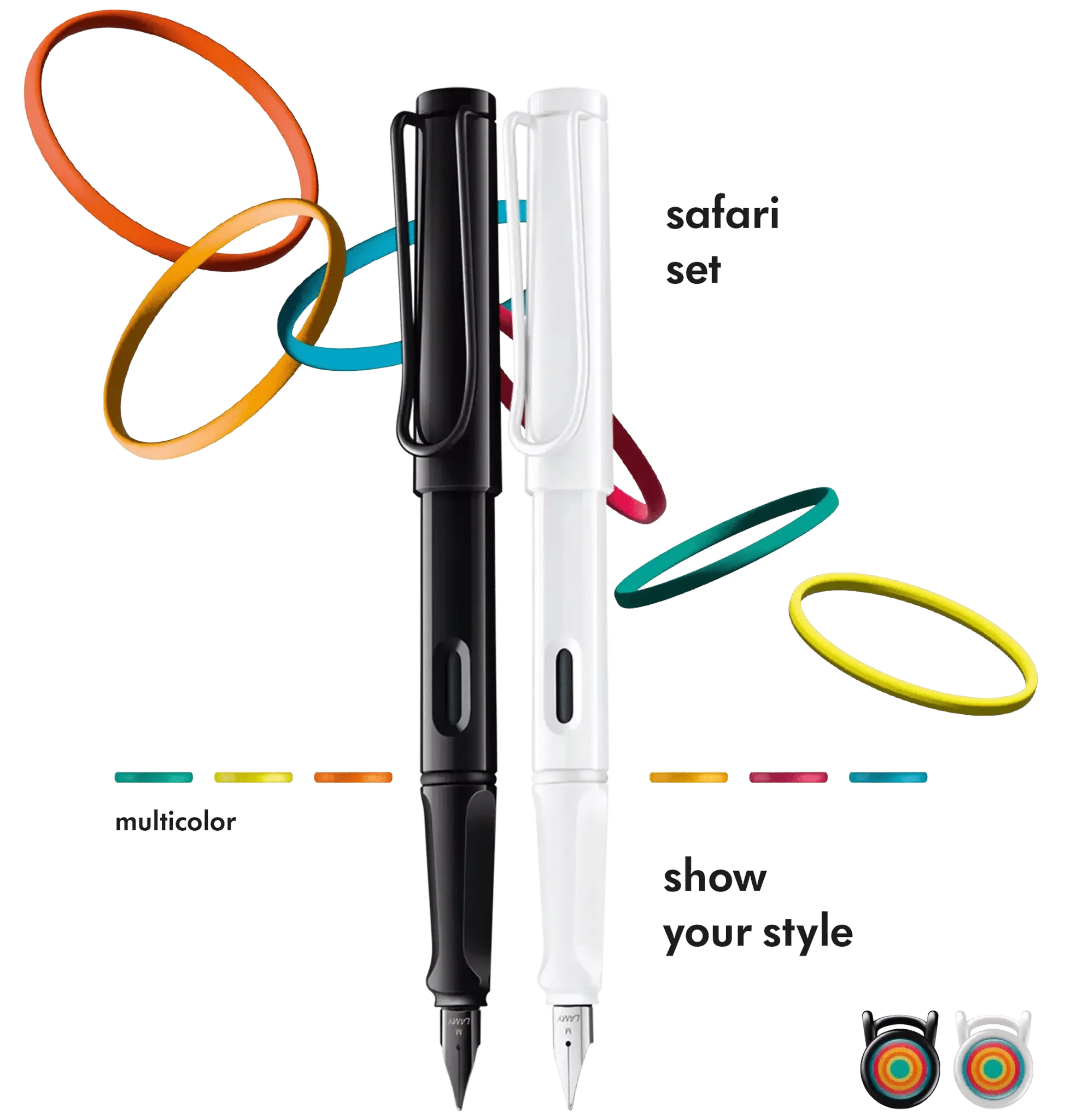 LAMY safari multicolor Set fountain pens