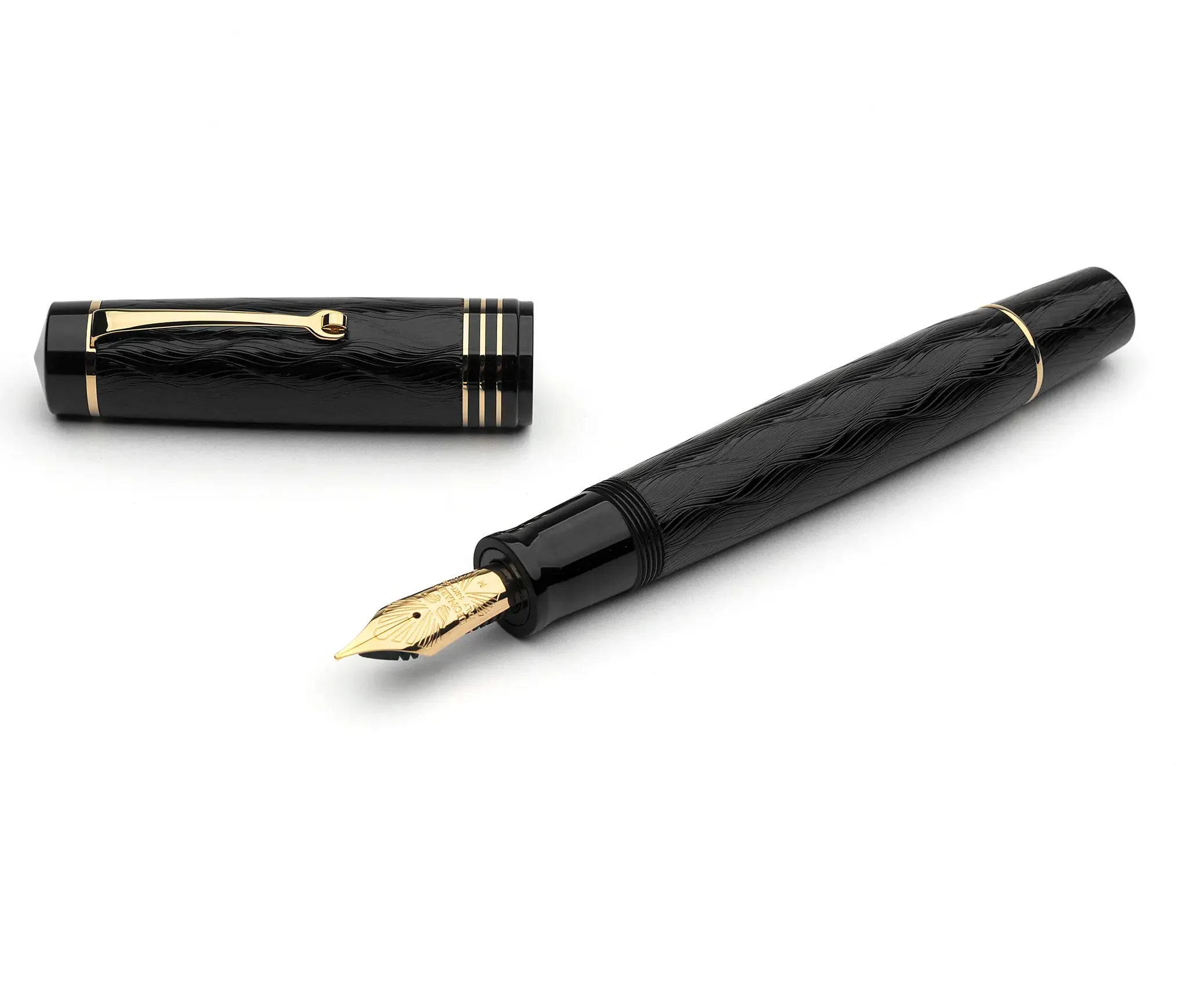 Leonardo Audace Art Nouveau black fountain pen - Image 2