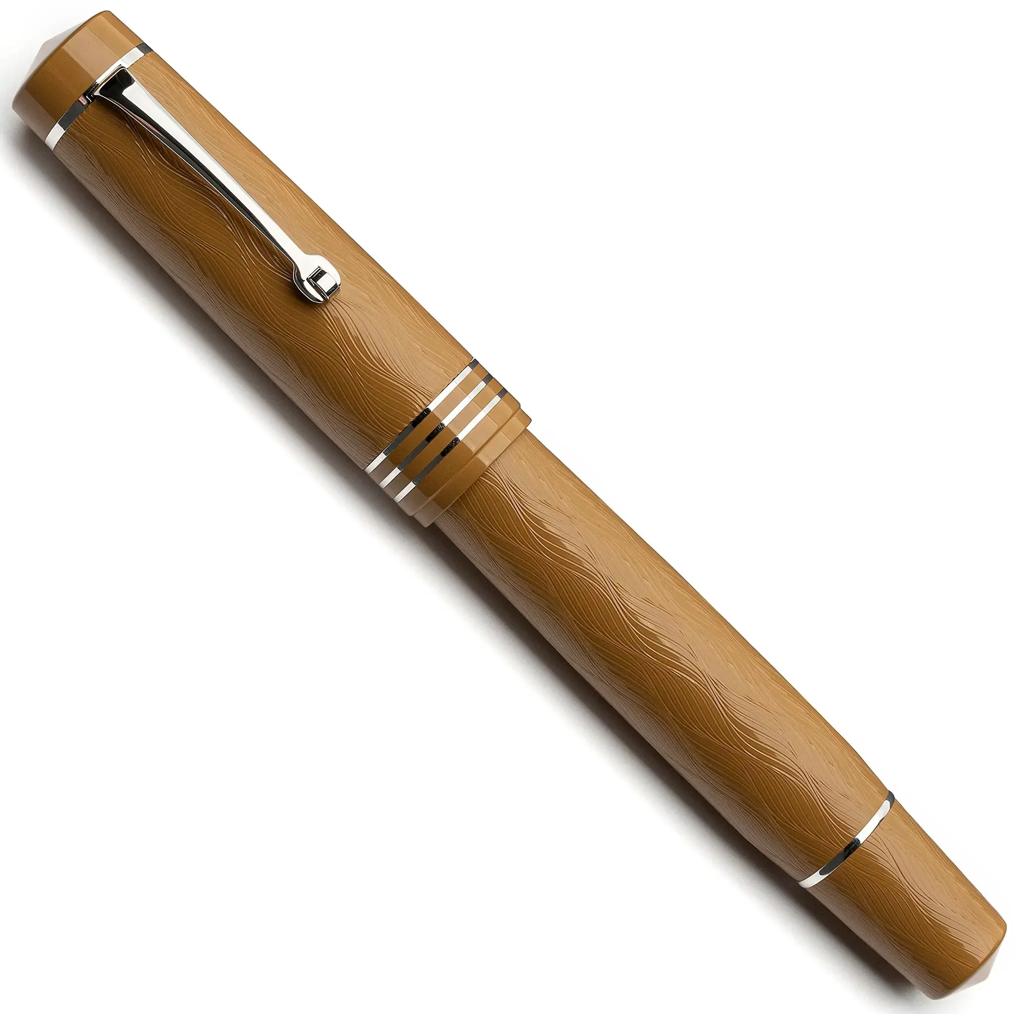 Leonardo Audace Art Nouveau mustard yellow fountain pen - Image 3