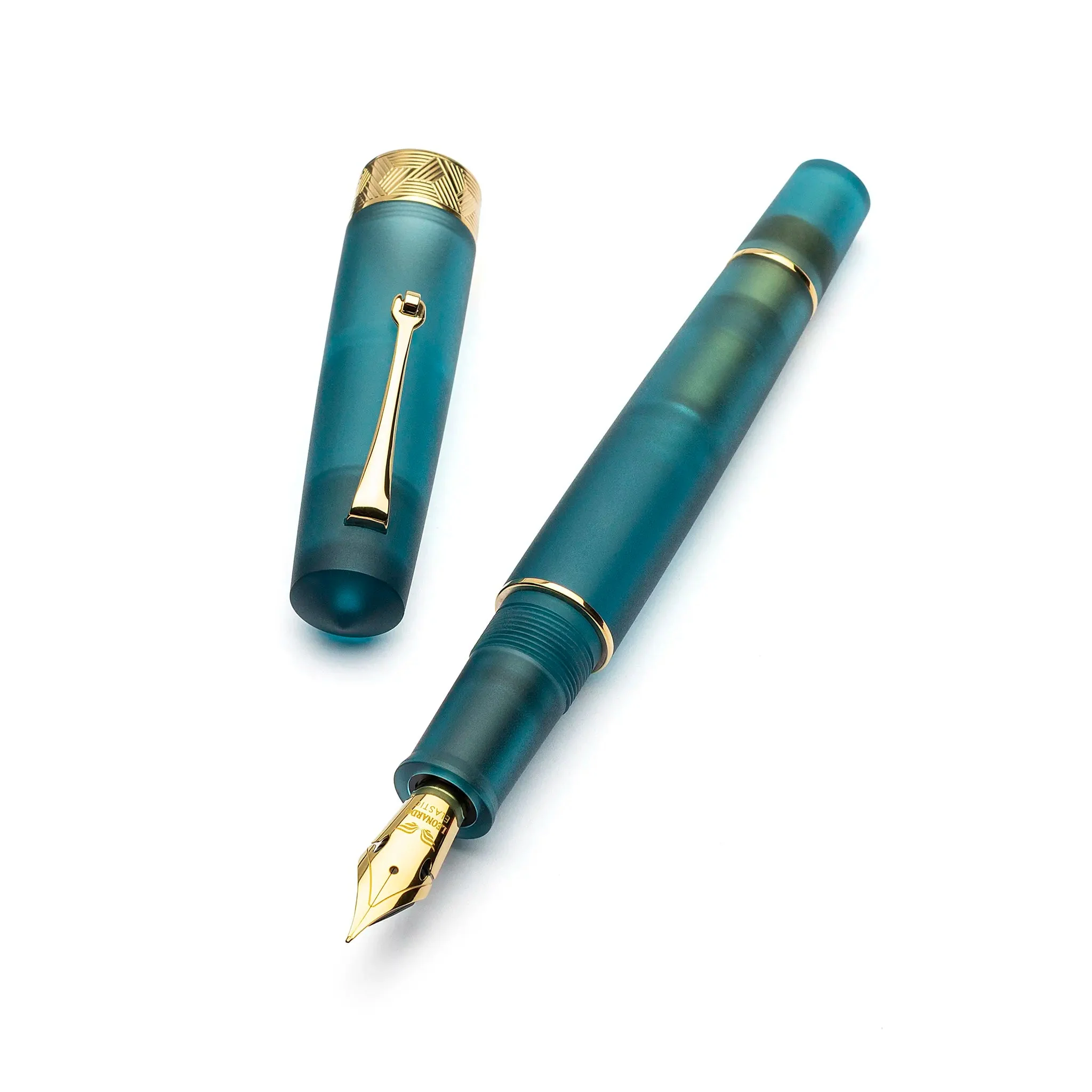 Leonardo Momento Zero Grande Pura Frosted Petrol fountain pen - Image 2