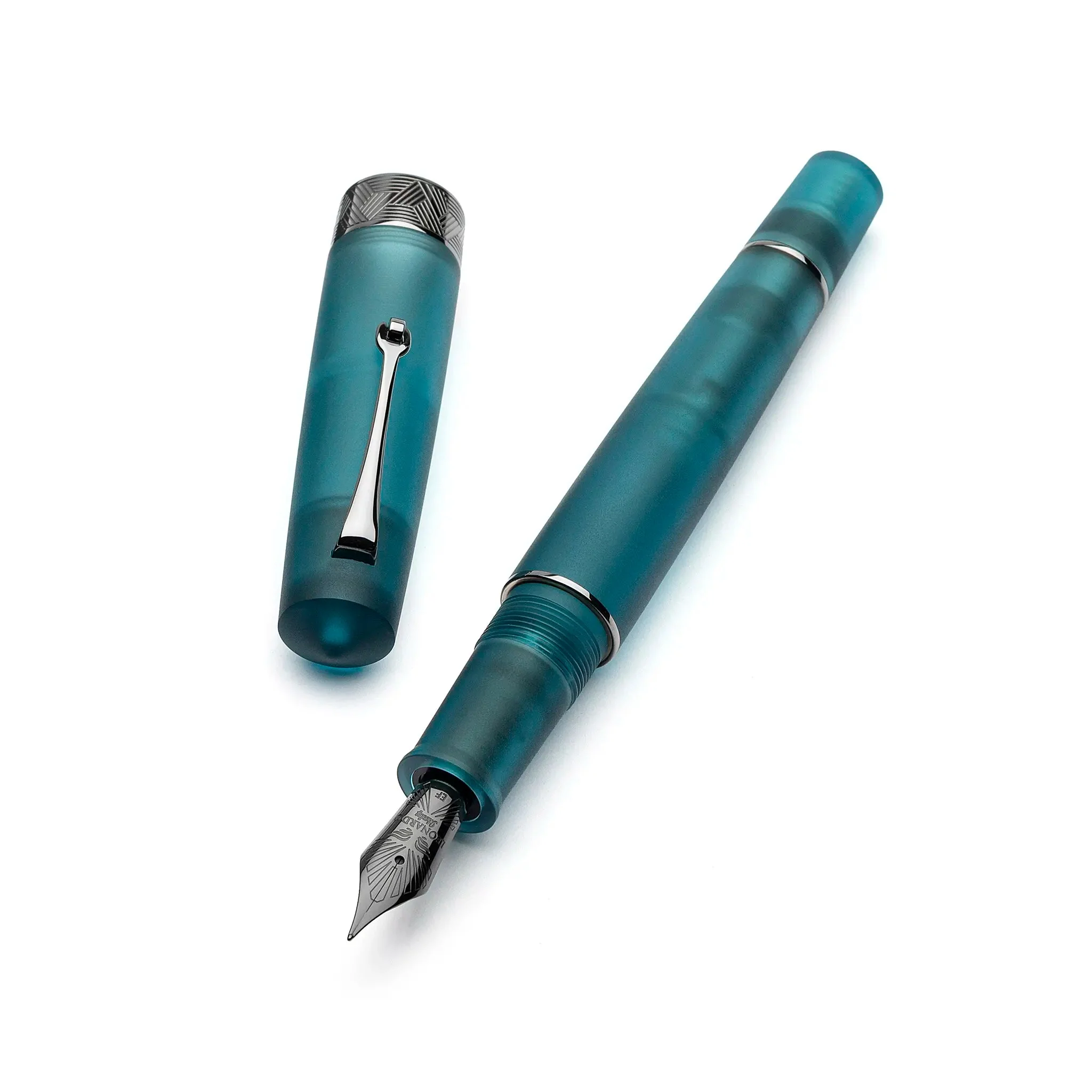 Leonardo Momento Zero Grande Pura Frosted Petrol fountain pen - Image 4