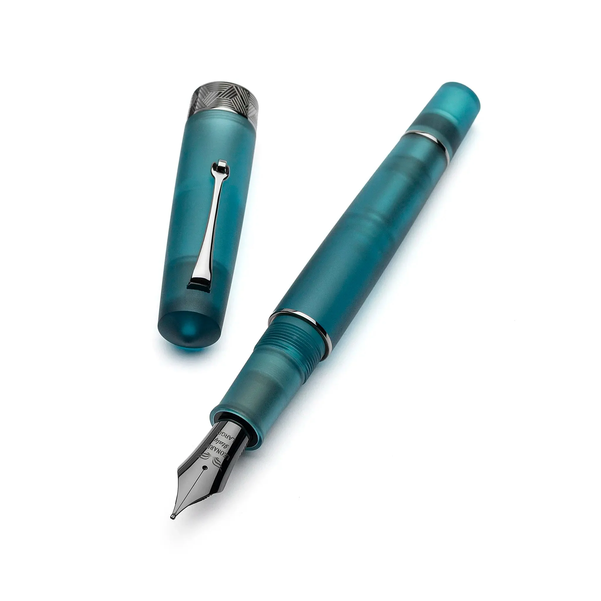 Leonardo Momento Zero Grande Pura Frosted Petrol fountain pen - Image 5
