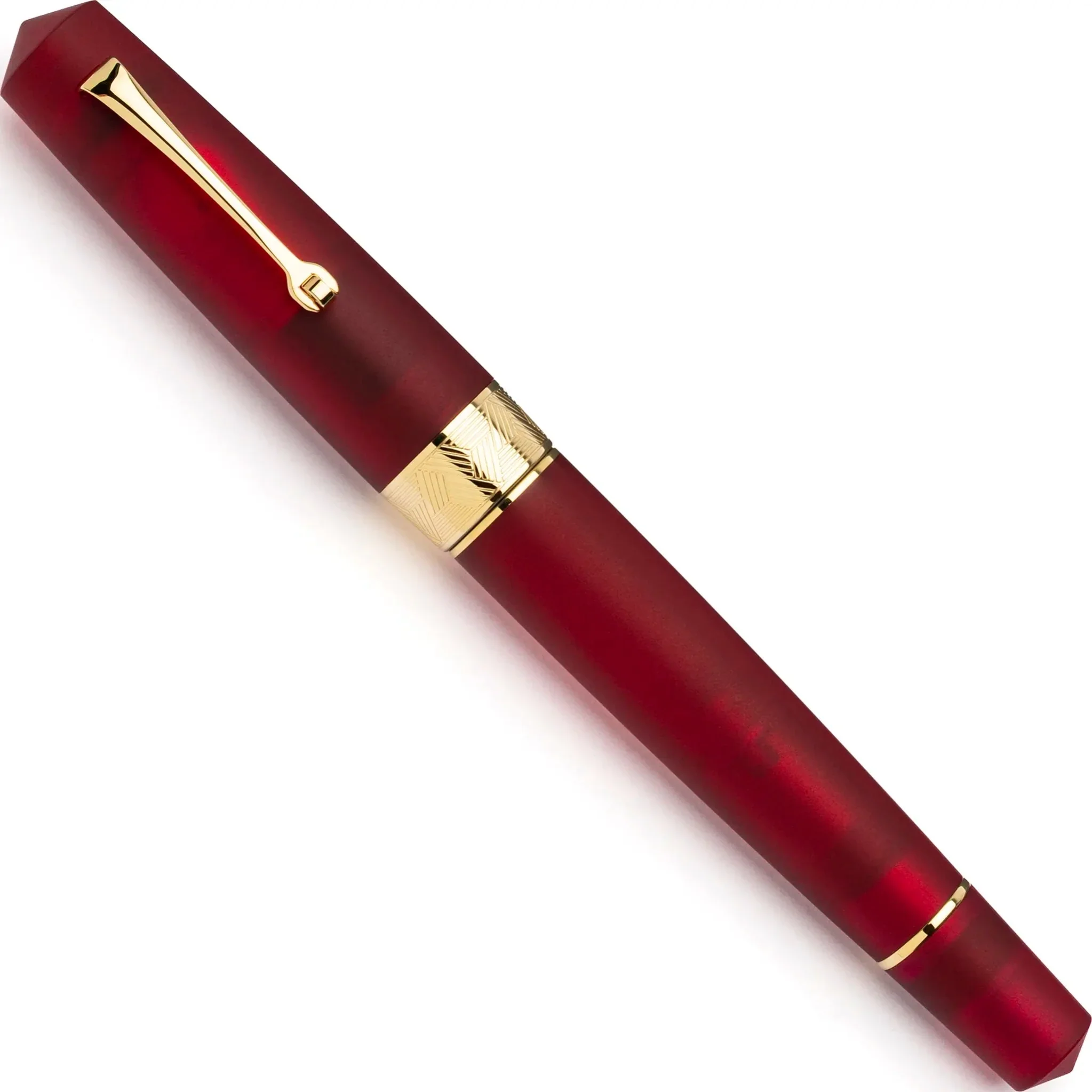 Leonardo Momento Zero Grande Pura Frosted Red fountain pen - Image 2