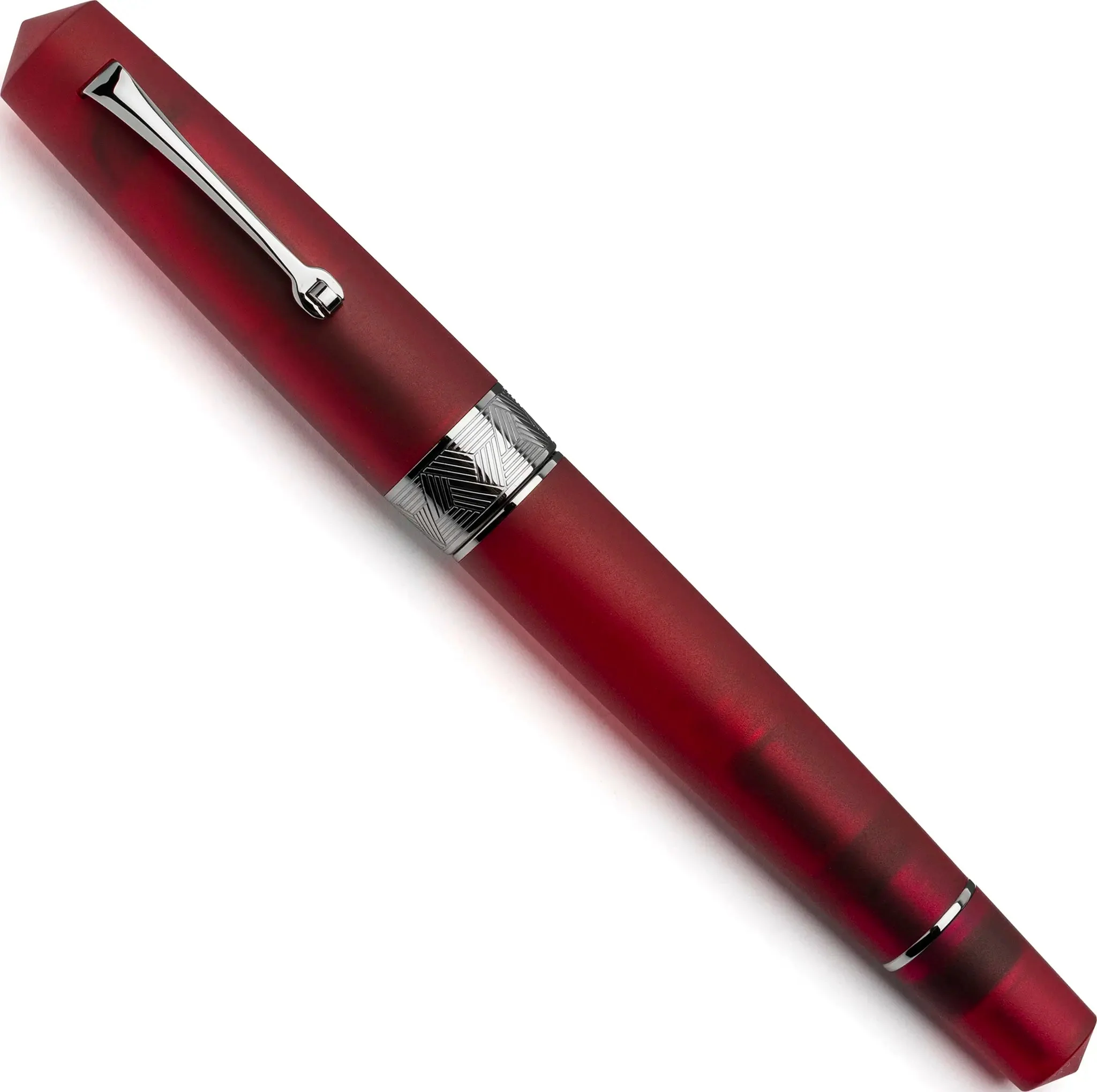 Leonardo Momento Zero Grande Pura Frosted Red fountain pen - Image 3
