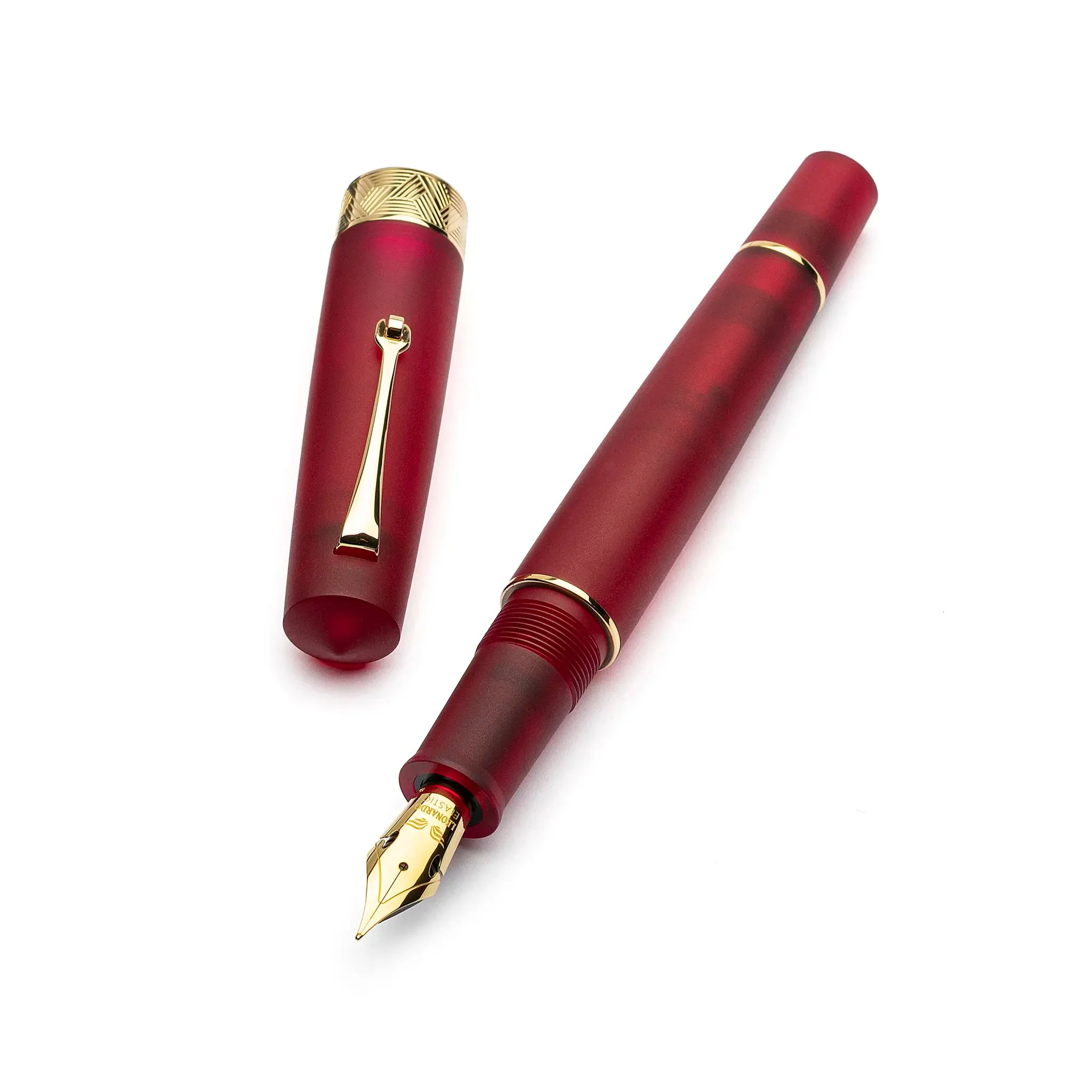 Leonardo Momento Zero Grande Pura Frosted Red fountain pen - Image 4
