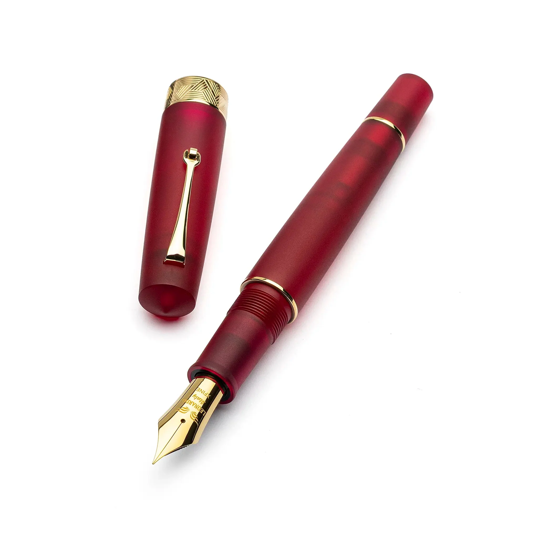 Leonardo Momento Zero Grande Pura Frosted Red fountain pen - Image 5