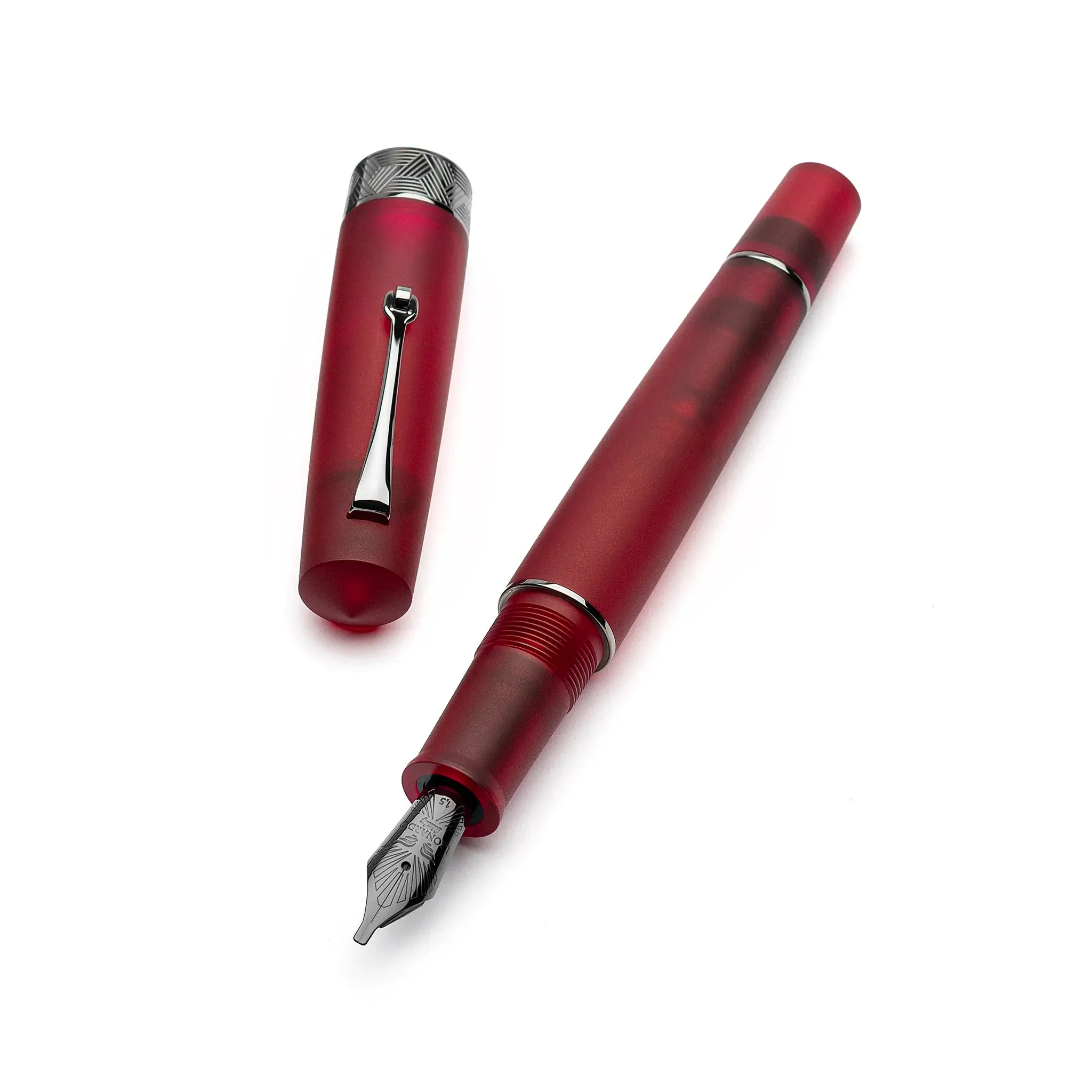 Leonardo Momento Zero Grande Pura Frosted Red fountain pen - Image 6