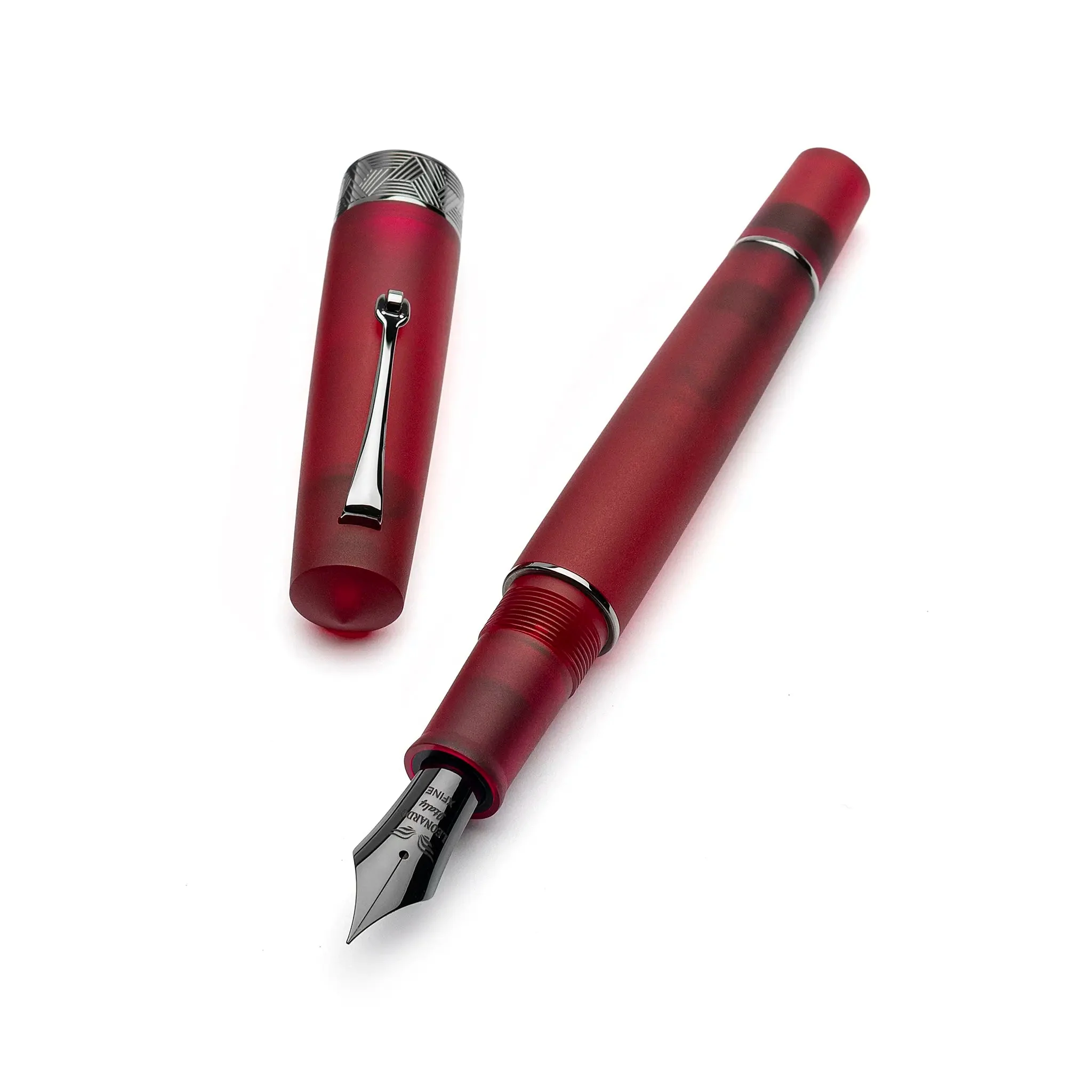 Leonardo Momento Zero Grande Pura Frosted Red fountain pen - Image 7