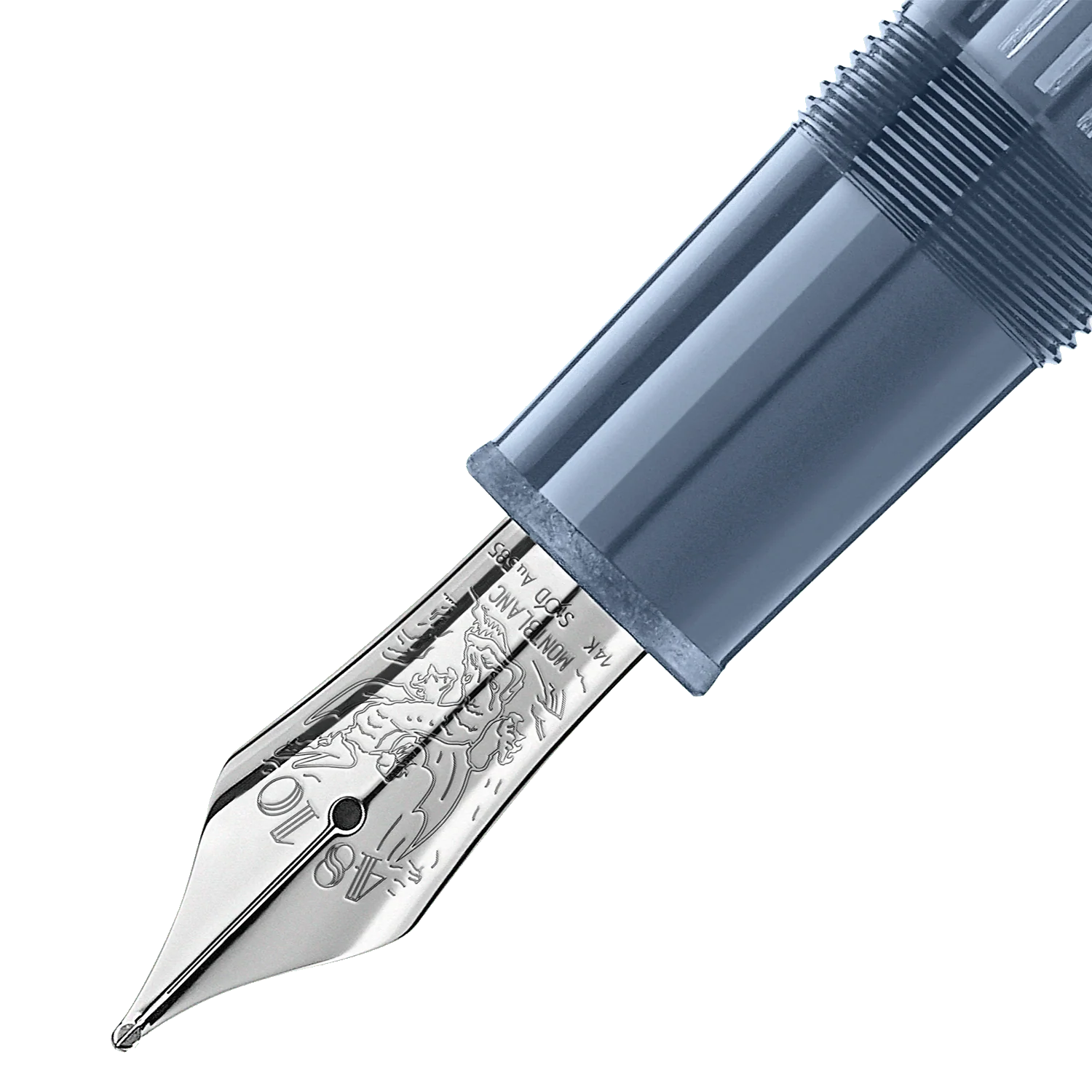 Montblanc Meisterstück Glacier LeGrand 146 fountain pen blue - Image 2