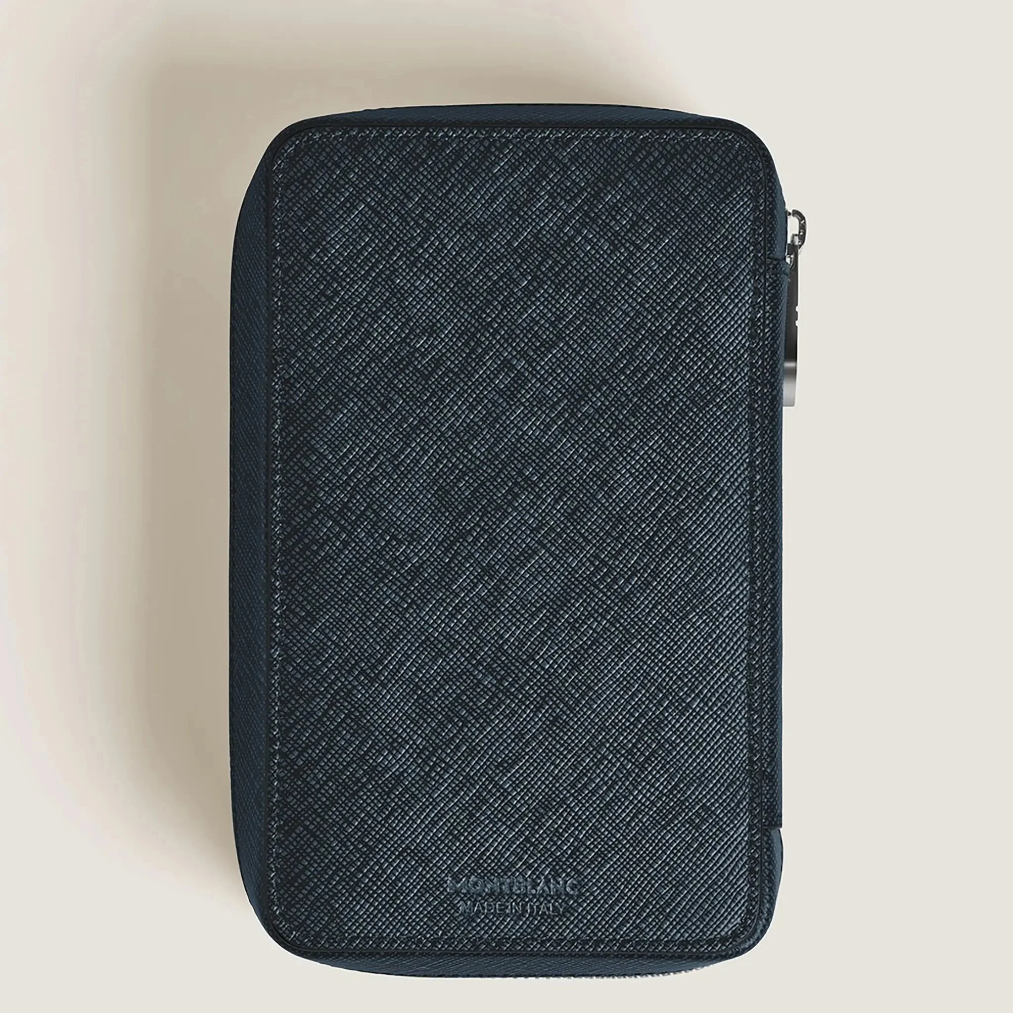 Montblanc Sartorial pen pouch 8 pens tweed blue leather - Image 4