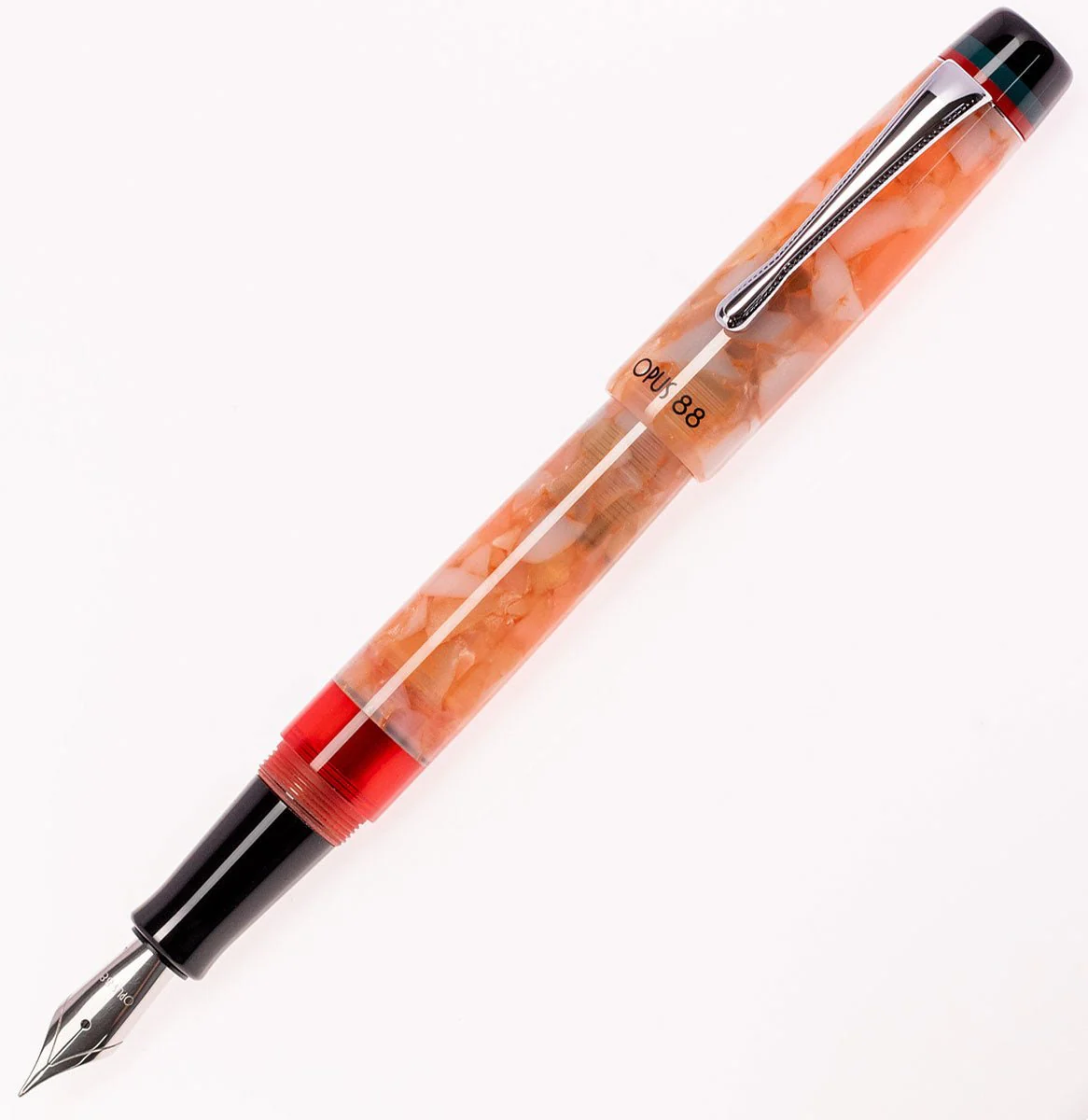 Opus 88 Minty Orange fountain pen - Image 2