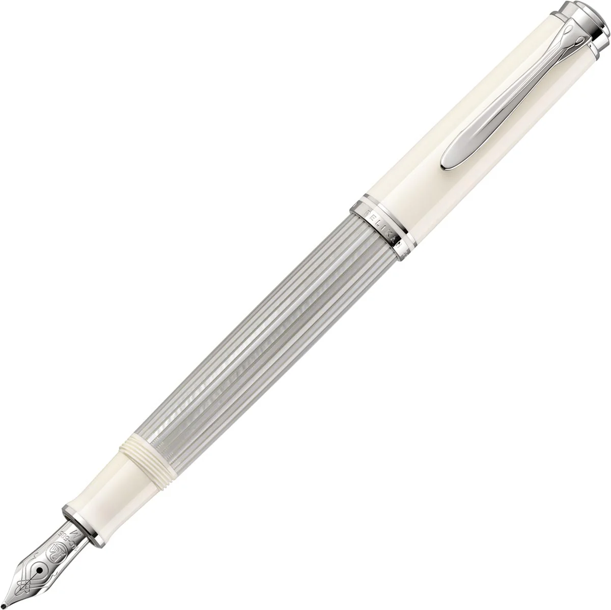 Pelikan M405 Silver White fountain pen