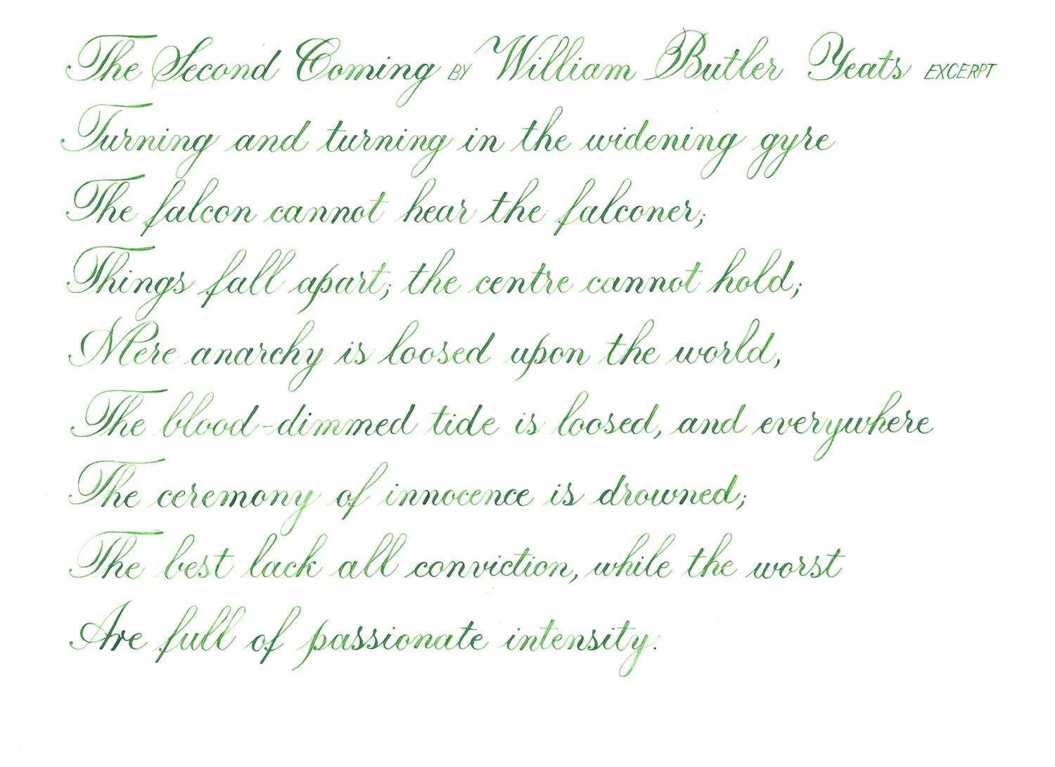 Pennonia Almazöld / Apple Green fountain pen ink 60ml - Image 3