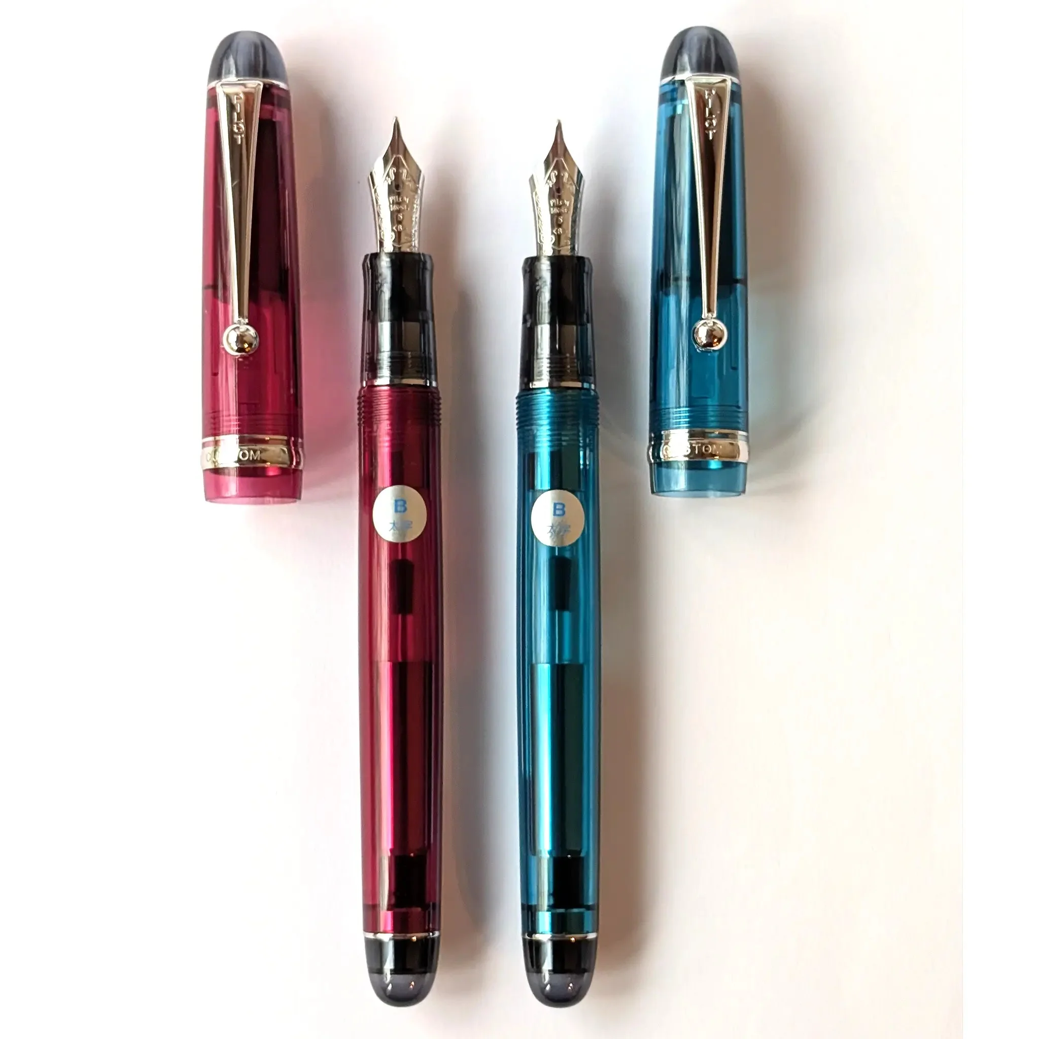 Pilot Custom 74 Burgundy and Teal fountain pen - Image 2
