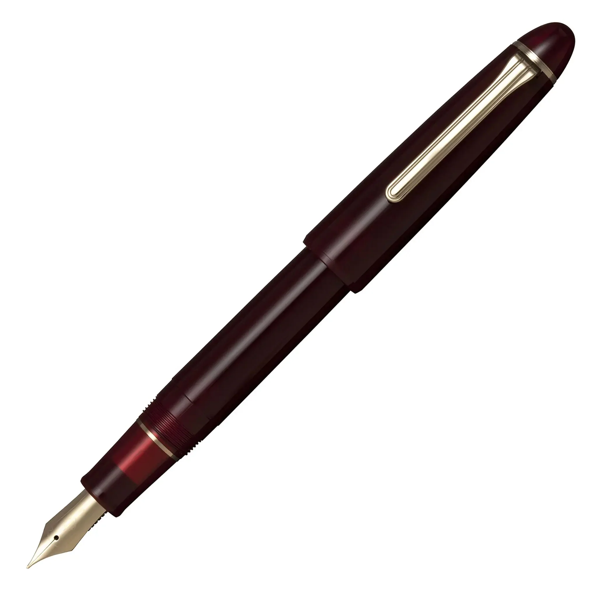 Sailor 1911 Casual L muted red gold trim fountain pen - Image 2