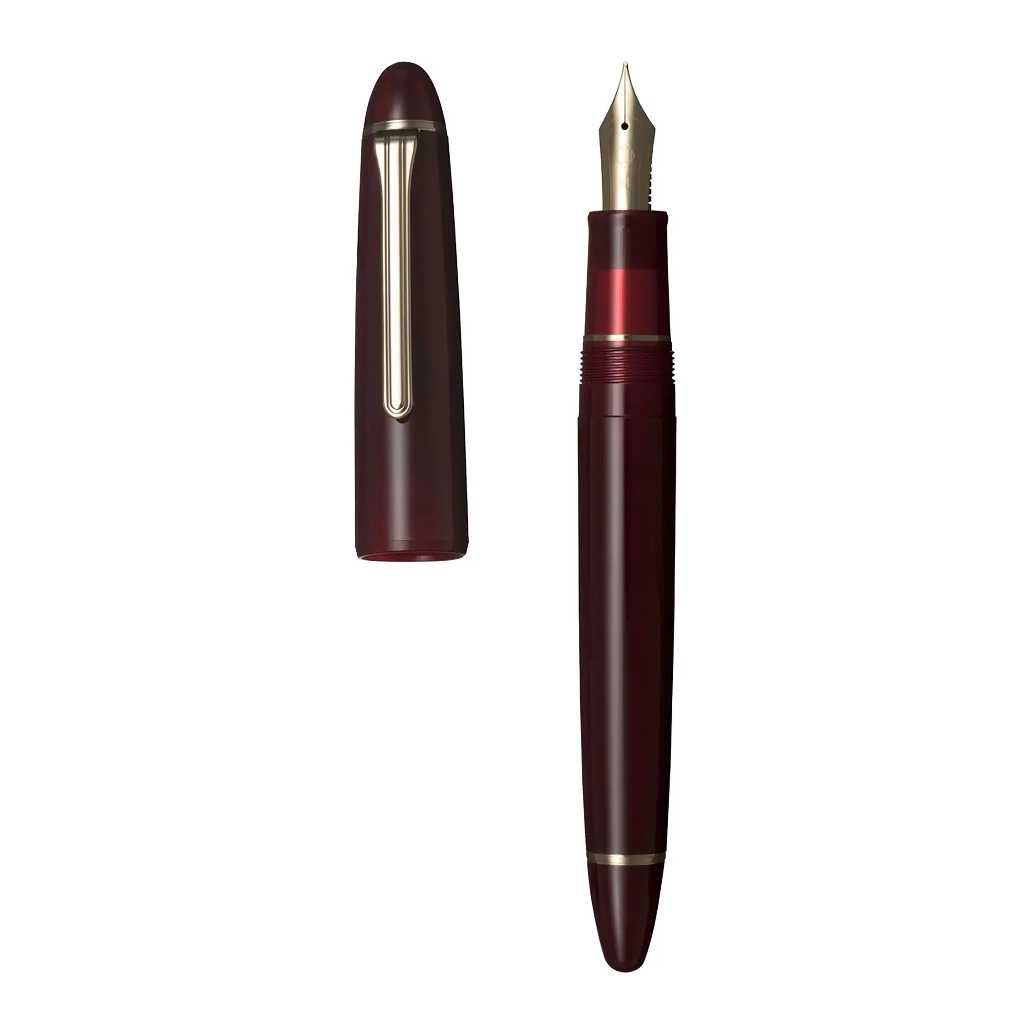 Sailor 1911 Casual L muted red gold trim fountain pen - Image 3