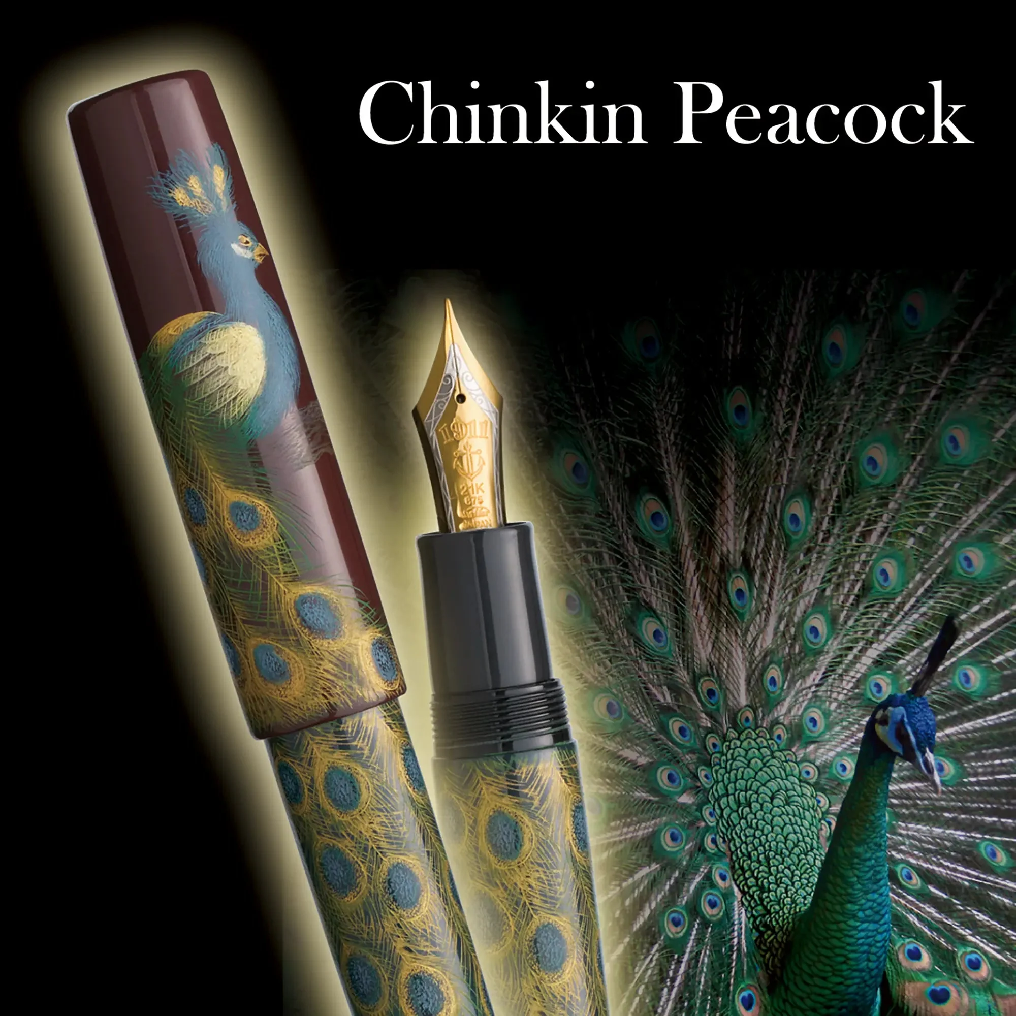 Sailor King Of Pens Chinkin Peacock fountain pen - Image 3