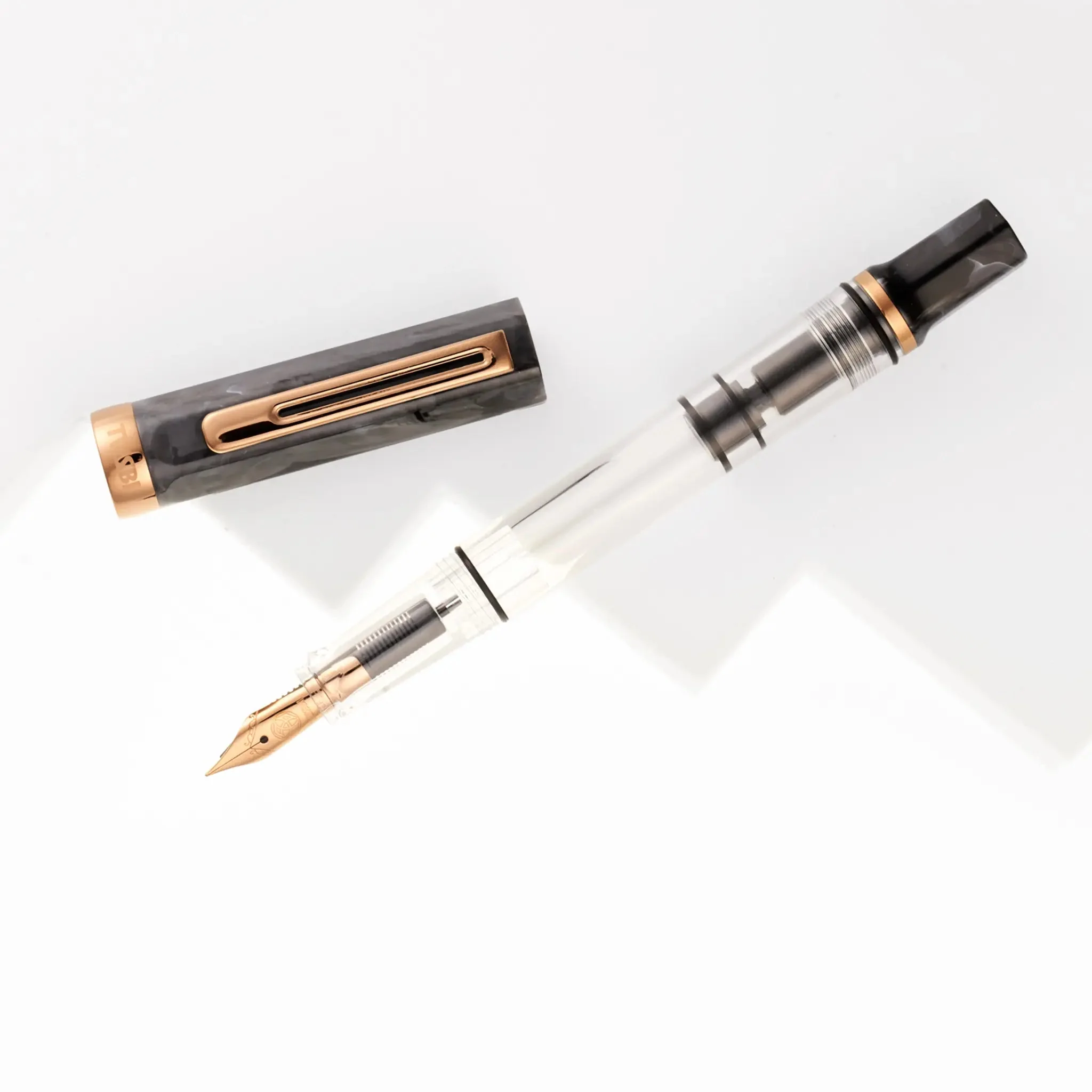 TWSBI Eco Black Marble with Bronze fountain pen - Image 2